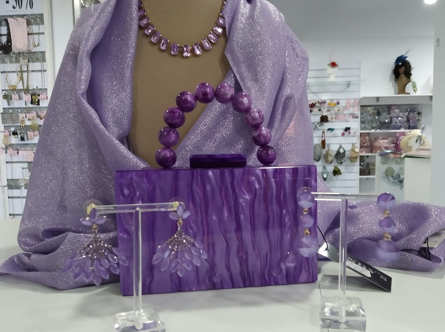 Chal brillo morado