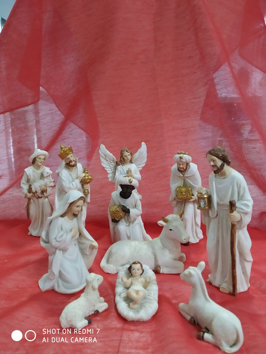Nacimiento 11 piezas resina