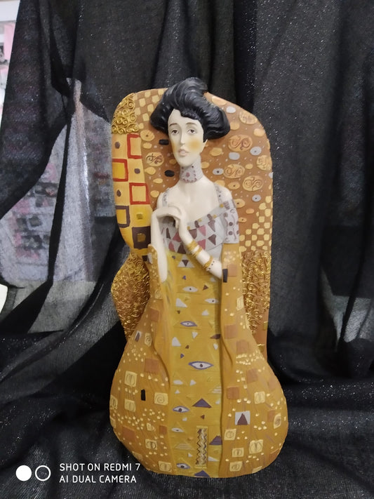 Figura personaje Adele , Gustavo Klimt, 25cm.resina