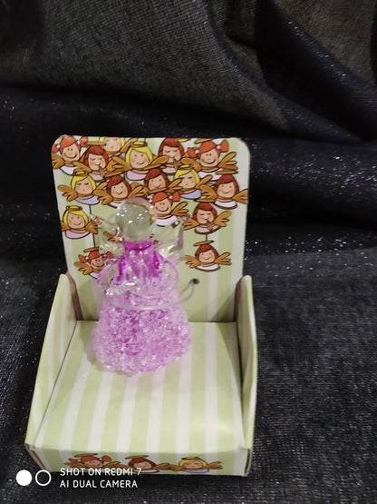 Figura personaje Ángeles cristal sobremesa pequeños