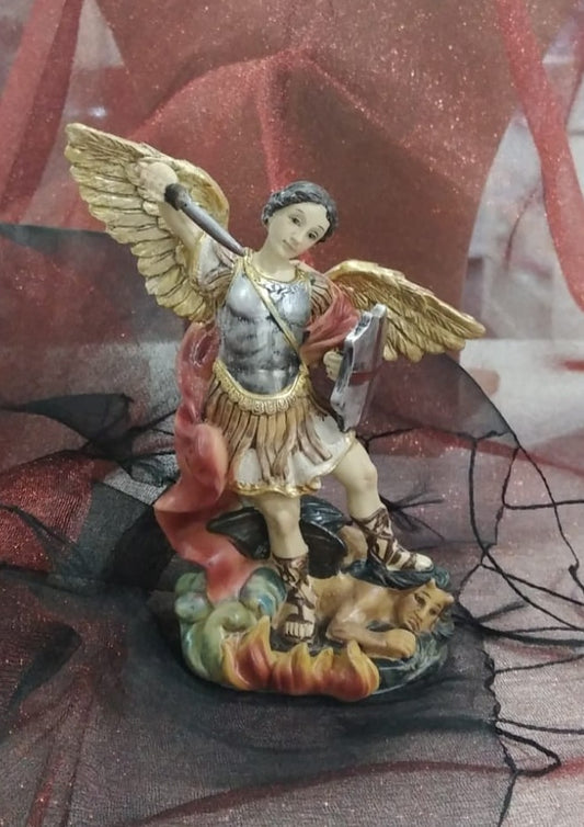Figura religiosa San Miguel 14cm.