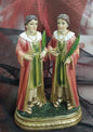 Figura religiosa San Cosme y San Damián 13cm.