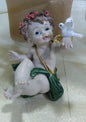 Figura religiosa Ángel corona flores. ELEGIR MODELO