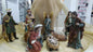 Figura religiosa nacimiento Misterio clásico con Reyes 20 cm.11 piezas