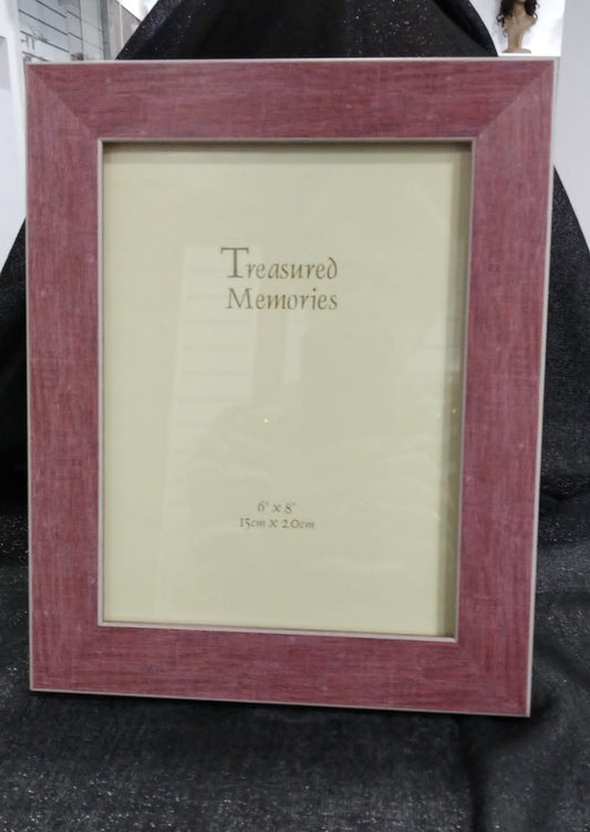 Decoración Portafotos rojo decapado 15X20.