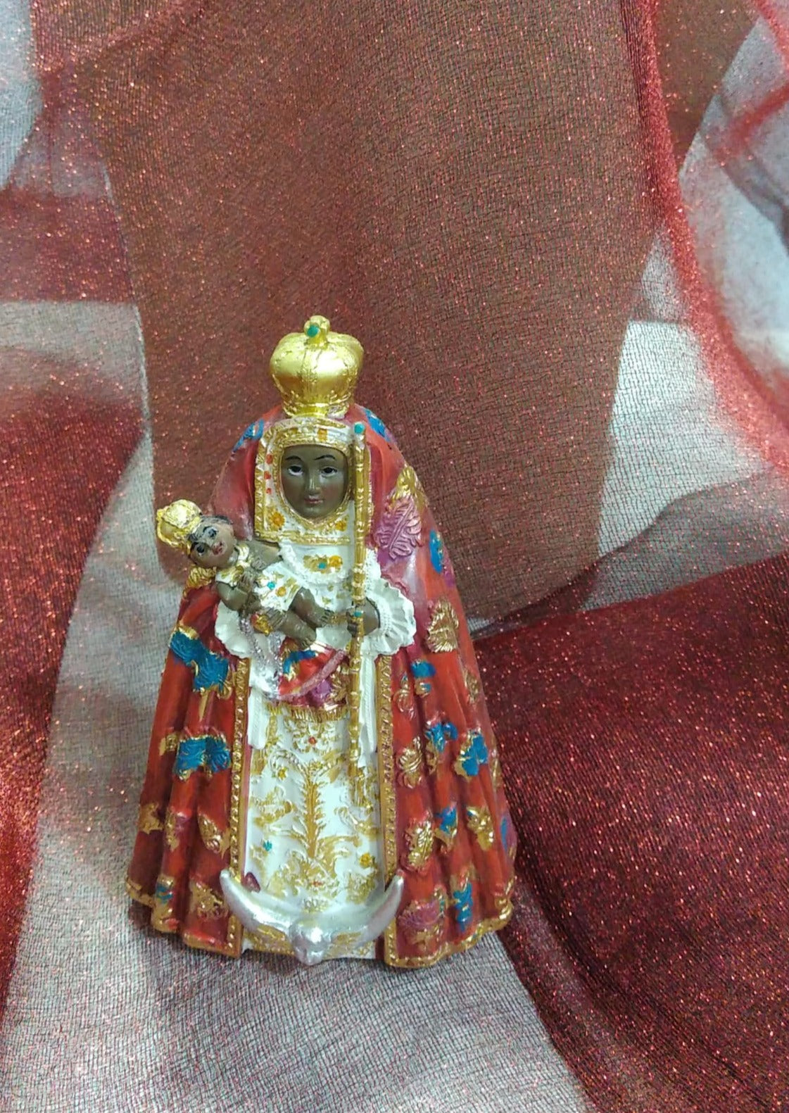 Figura religiosa Virgen de la Candelaria 11 cm.
