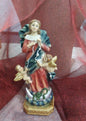 Figura religiosa Virgen Desatanudos 15 cm.