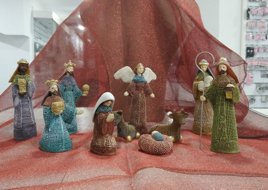 Figura Misterio con puntos color 10 piezas 12 cm.