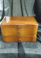 Joyero 2 cajones con espejo 20x13.5x12cm.