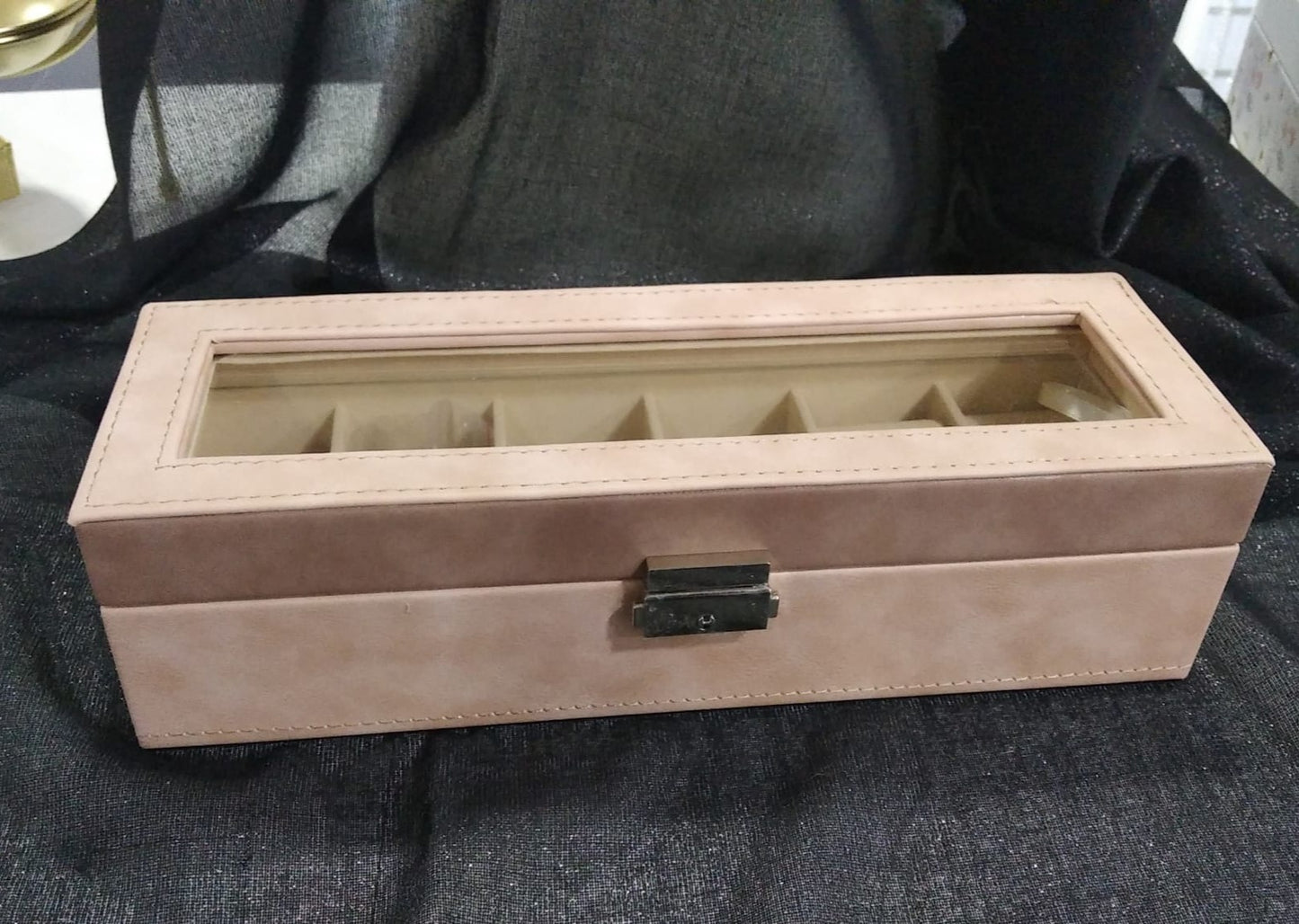 Joyero caja relojes 30x10x8cm.