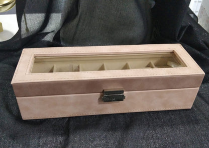 Joyero caja relojes 30x10x8cm.