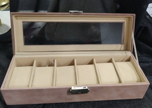 Joyero caja relojes 30x10x8cm.