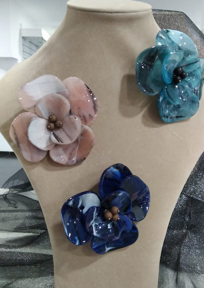 Broche Flor doble broche.