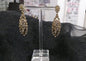 Pendientes cristal dorado y plateado
