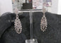 Pendientes cristal dorado y plateado