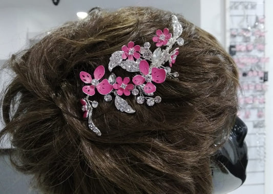 Tocado joya, cristal y esmalte