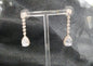 Pendientes dorados con cristal