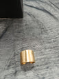 Anillo acero dorado  mate abierto
