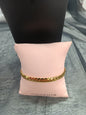 Pulsera acero dorado semirrígida