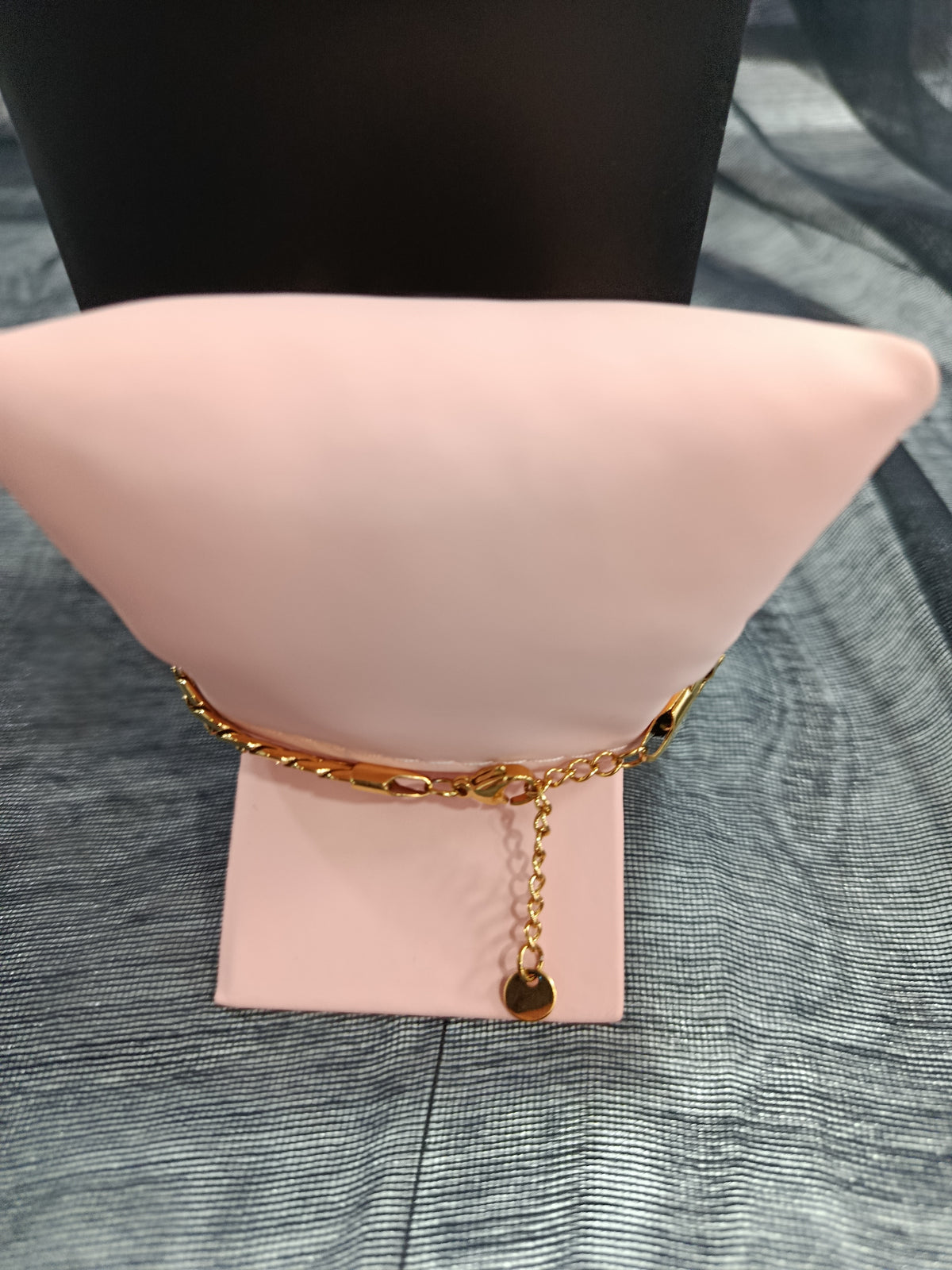 Pulsera acero dorado semirrígida