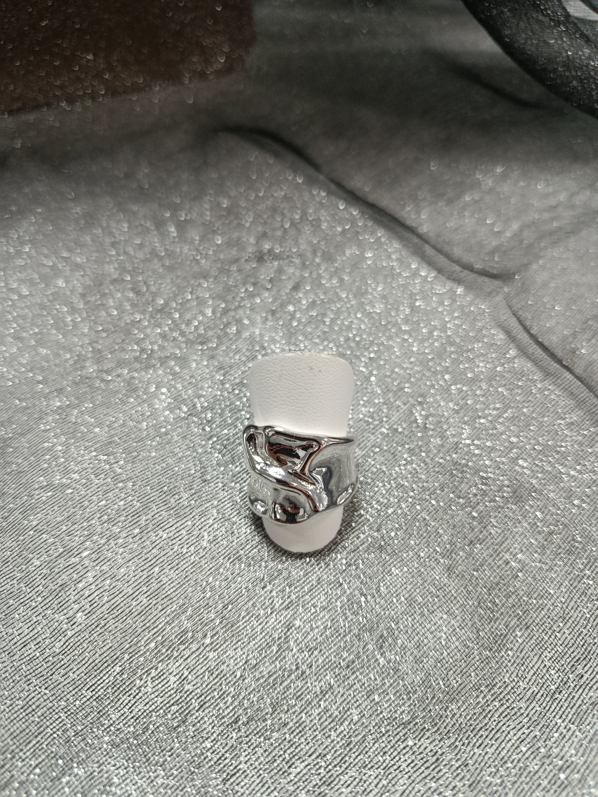 Anillo cerrado acero, talla 8