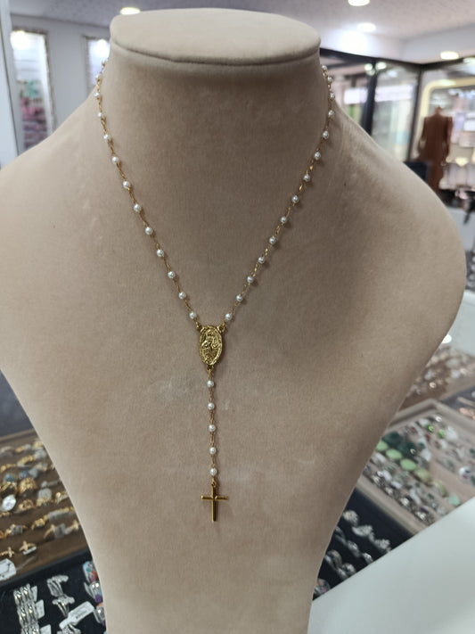 Beige rosary