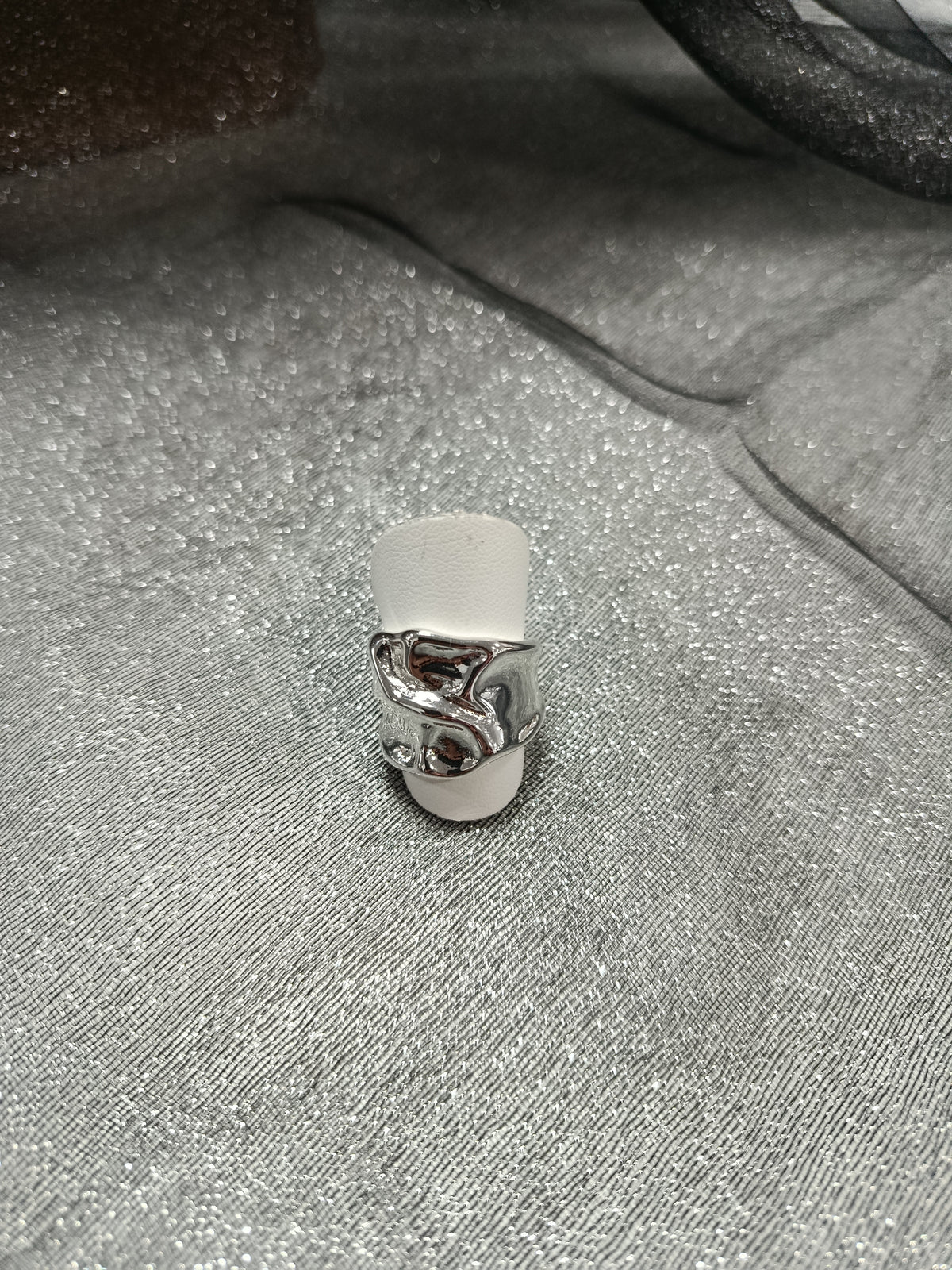 Anillo cerrado acero, talla 8