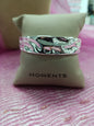 Brazalete acero plateado,Moments